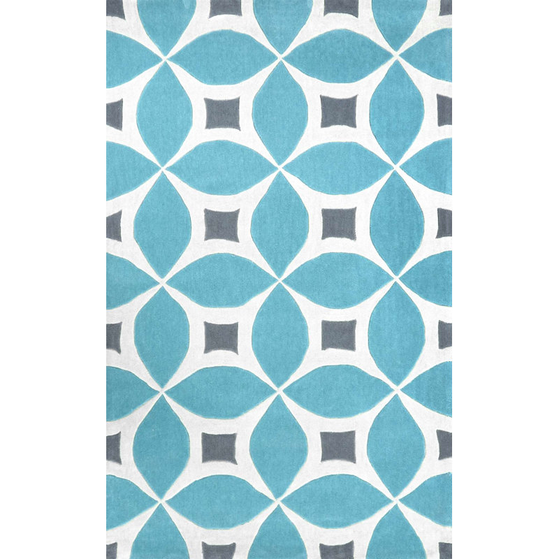 Langley Street Arverne HandTufted Baby Blue Area Rug & Reviews Wayfair